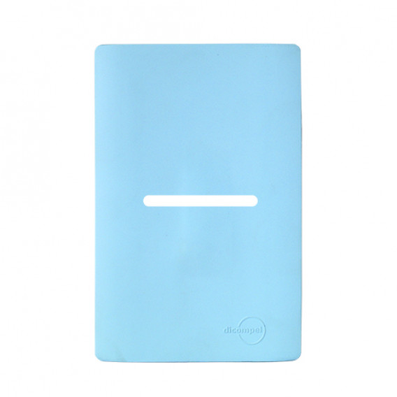 Placa p/ 1 Interruptor Horizontal 4x2 - Novara Especiais Celeste